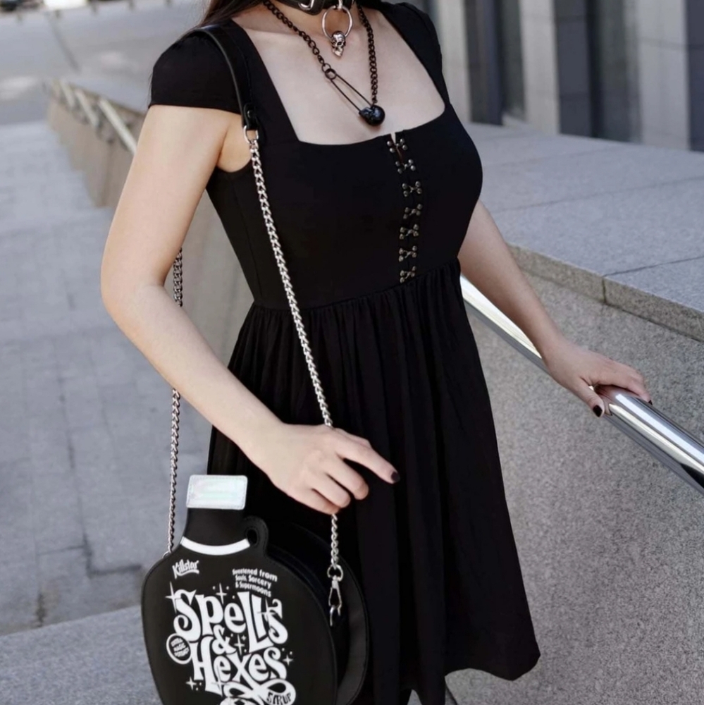 Killstar, NWT Punk-Tured Babydoll Dress